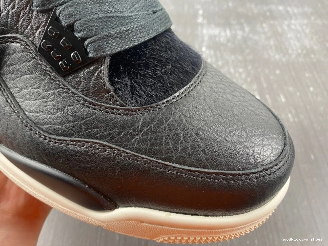 Cheap Jordan 819139-010 Black Hair Retro 4 Pony 0810